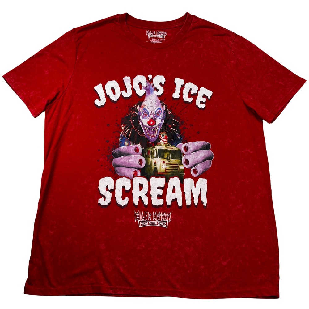 Killer Klowns From Outer Space T-Shirt Mens 2XL Red Jojo's Ice Scream Graphic